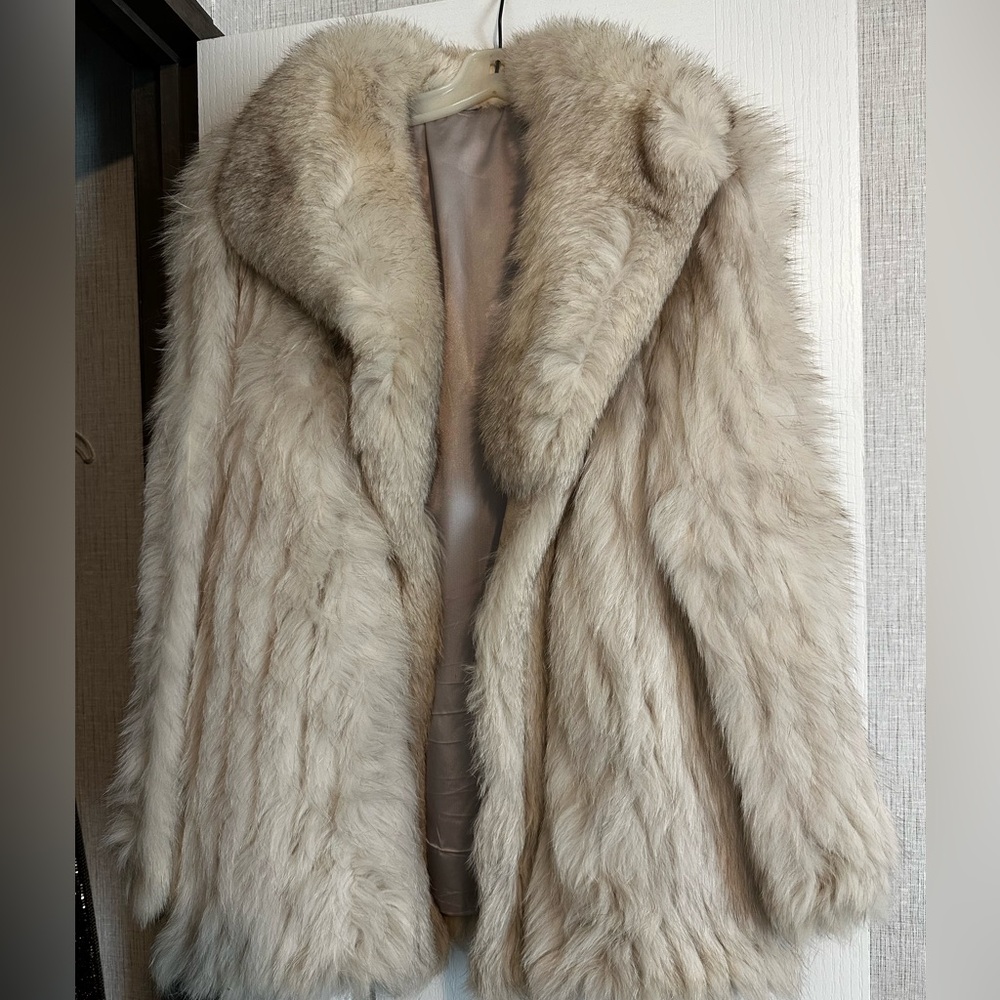 Elegant White Mink Coat